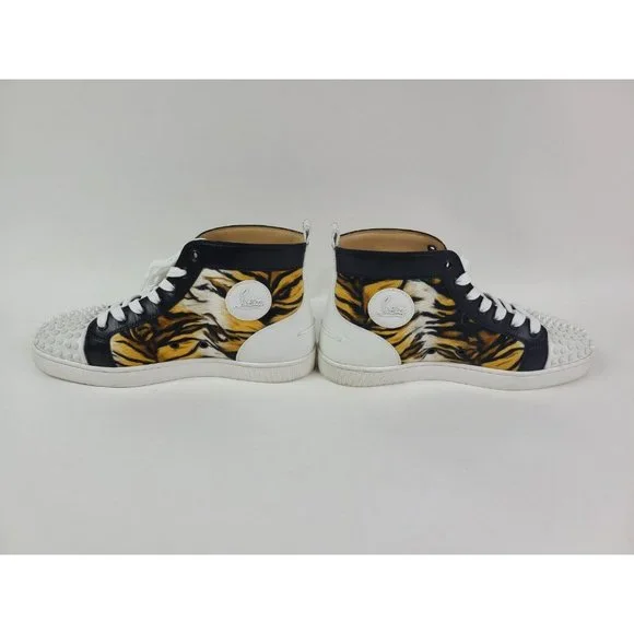 CHRISTIAN LOUBOUTIN Lou Spikes BENGAL Trainers Sneakers - 44 / 11 - Picture 3 of 11